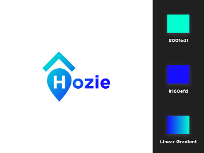 Hozie Logo Dribbble clean design gradient hozie logo