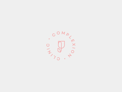 Complexion Clinic beauty brand identity branding design flower logo graphic logo