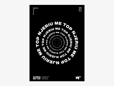 Albanian Cinematography "NJERIU ME TOP" 1977 design dribbble graphic graphic desgin poster poster a day poster art poster design posters swiss design swiss style typography
