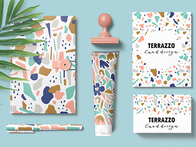 Terrazzo abstract creativemarket design pattern print seamless terrazzo texture