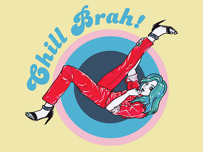 Chill Brah! cartoon character concept character design digitalart illustration popart typography