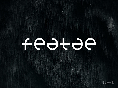 Featae logo dj font logo illustrator logo minimal render vector
