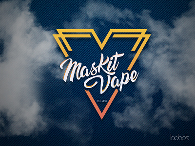 Maskit Vape logo blogger logo render vape vector