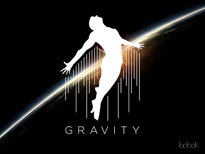 Gravity logo cosmos logo render vector