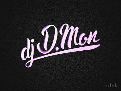 Dj D.Mon logo dj illustrator logo rnb vector vinyl