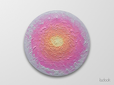 Luceat '20 abstract acrylic paint circle canvas light paint