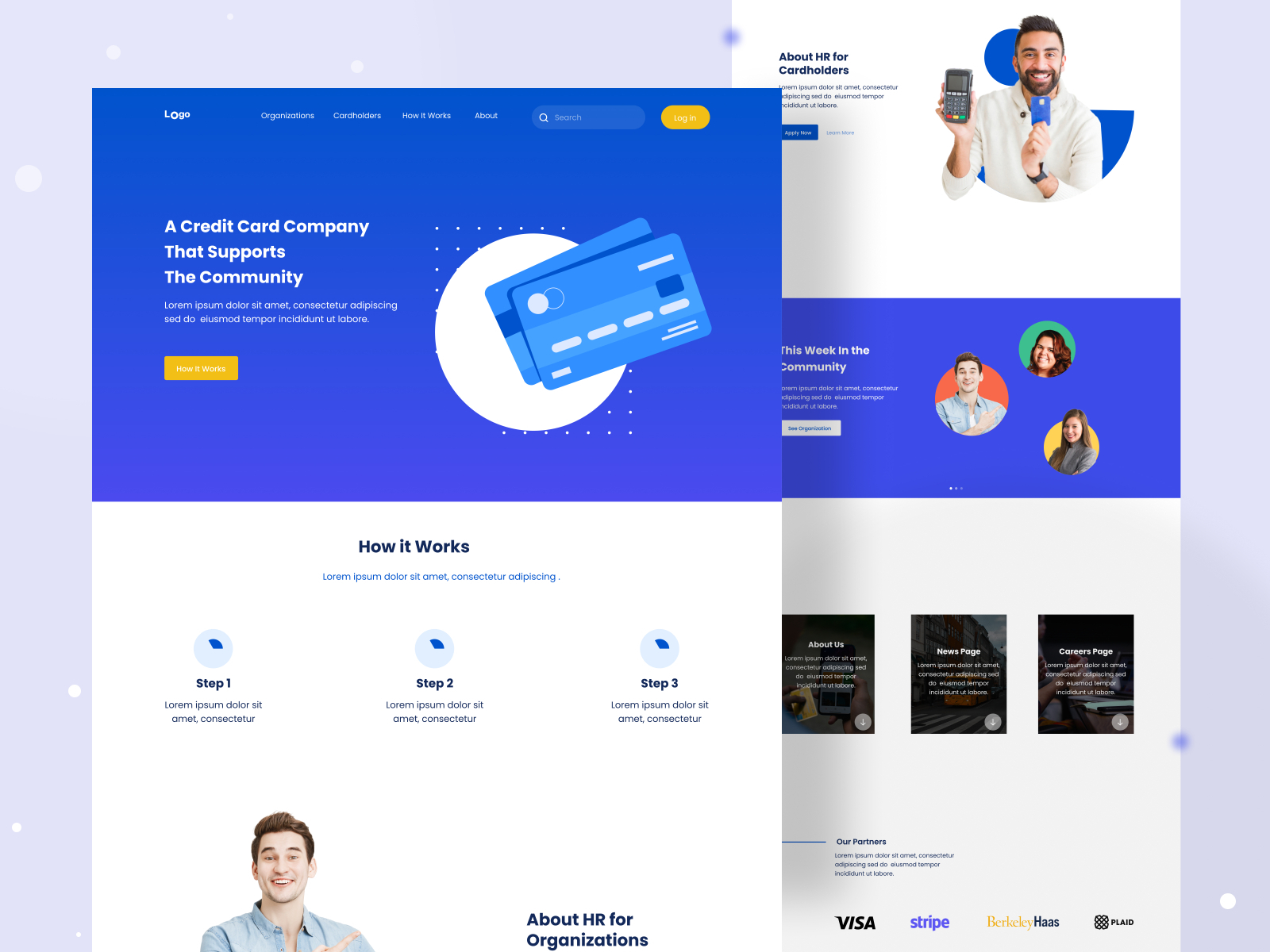 Credit Card - Landing Page by M Sohal ⚡ on Dribbble