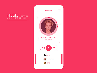 Music Interface Ui Design adobe branding design icon illustration ui ux vector