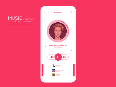 Music Interface Ui Design