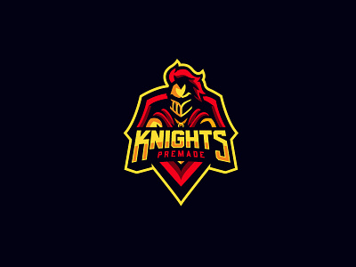 Knights Premade Mascot Logo, SOLD.