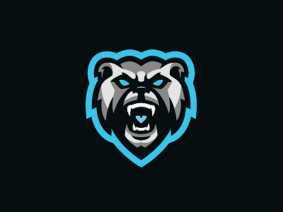 Bear Premade Mascot Logo, for sale.