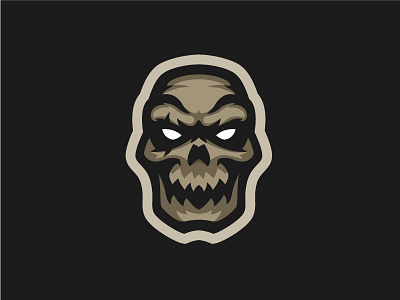 Skull Premade Mascot Logo, for sale. brand brandinf esports gaming illustration inspiration logo mascot mascot logo team logo