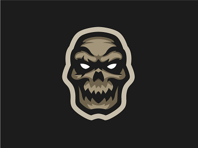 Skull Premade Mascot Logo, for sale. by Alberto Martínez Sánchez on ...