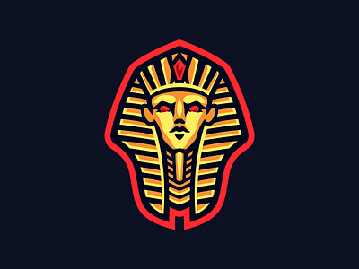 Pharaoh Mascot Logo, for sale.