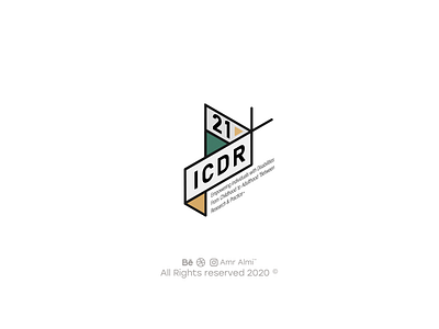 ICDR 2021 arabic branding company design illustration logo typography ui شعارات عربي