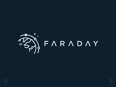 Faraday Mission earth faraday line art mission orbit planet satellite space