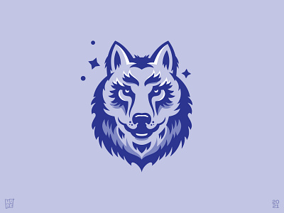 Wolf's Head animal beast e sports head modern nature she wolf wolf wolf mascot