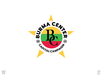 Burma Center Capital Campaign badge burma campaign flag logo myanmar