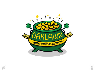 Oaklawn Benefit Auction auction benefit clover coins gold green hospital oaklawn pot st.patrick