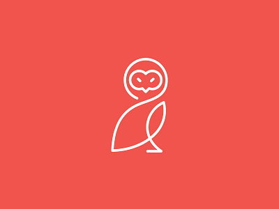 Owl Line bird intelligence line art modern owl simple sleek smart wisdom