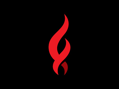 F letter Flame burn energy f letter fire flame flat hot minimal modern passion power stylized