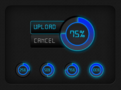 Tech UI @GraphicRiver fill futuristic hud knob professional tech ui