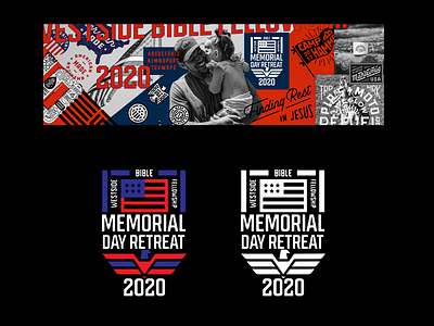 Memorial Day Retreat Logo and Stylescape.