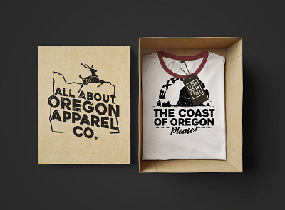 All About Oregon Apparel Co. Vol. 1 apparel apparel logo branding branding and identity branding design clean clean design collection design illustration logo mockups photoshop project projects t shirt design typography vector