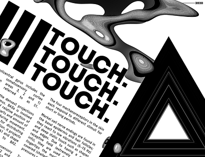TOUCH3.! abstract branding clean clean design clean poster design design photoshop project typography vector