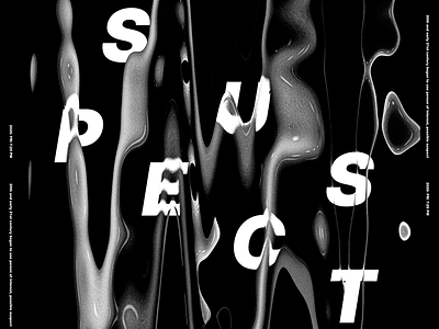 Suspect.! abstract abstract design clean clean design clean poster design design photoshop poster design project typography