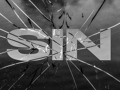 Sin. abstract design photoshop project typography