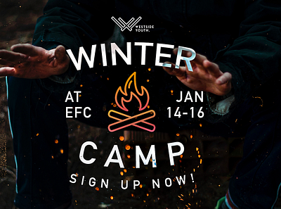 Winter Camp camp promo clean clean design design project summer camp typography winter camp youth group