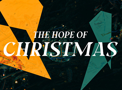 The Hope of Christmas Sermon Title Card clean design design photoshop project series card sermon title card title card typography