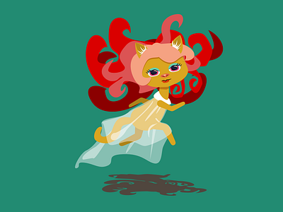 Cat Fairy anthro cat creative fairy illustration vector