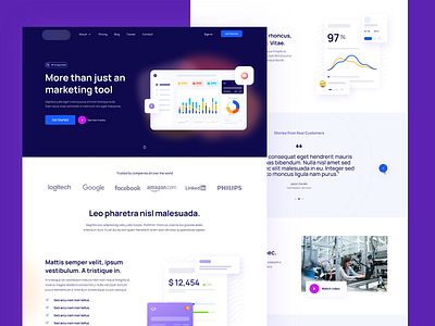 Landing Page UI Design adobe xd branding figma mobile app starthub startup ui design uidesign webdesign