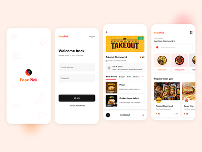 FoodPick App UI Design