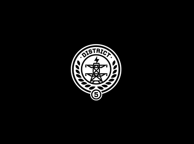 The Hunger Games - District 5 Emblem badge badge logo badgedesign branding design district emblems hunger games hungergames icon illustration illustrator logo power typography ui ux vector