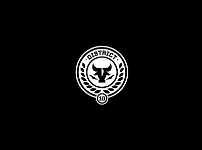 The Hunger Games - District 10 Emblem agriculture badge design badge icon branding design emblem design hunger games icon illustration illustrator logo typography ui ux vector