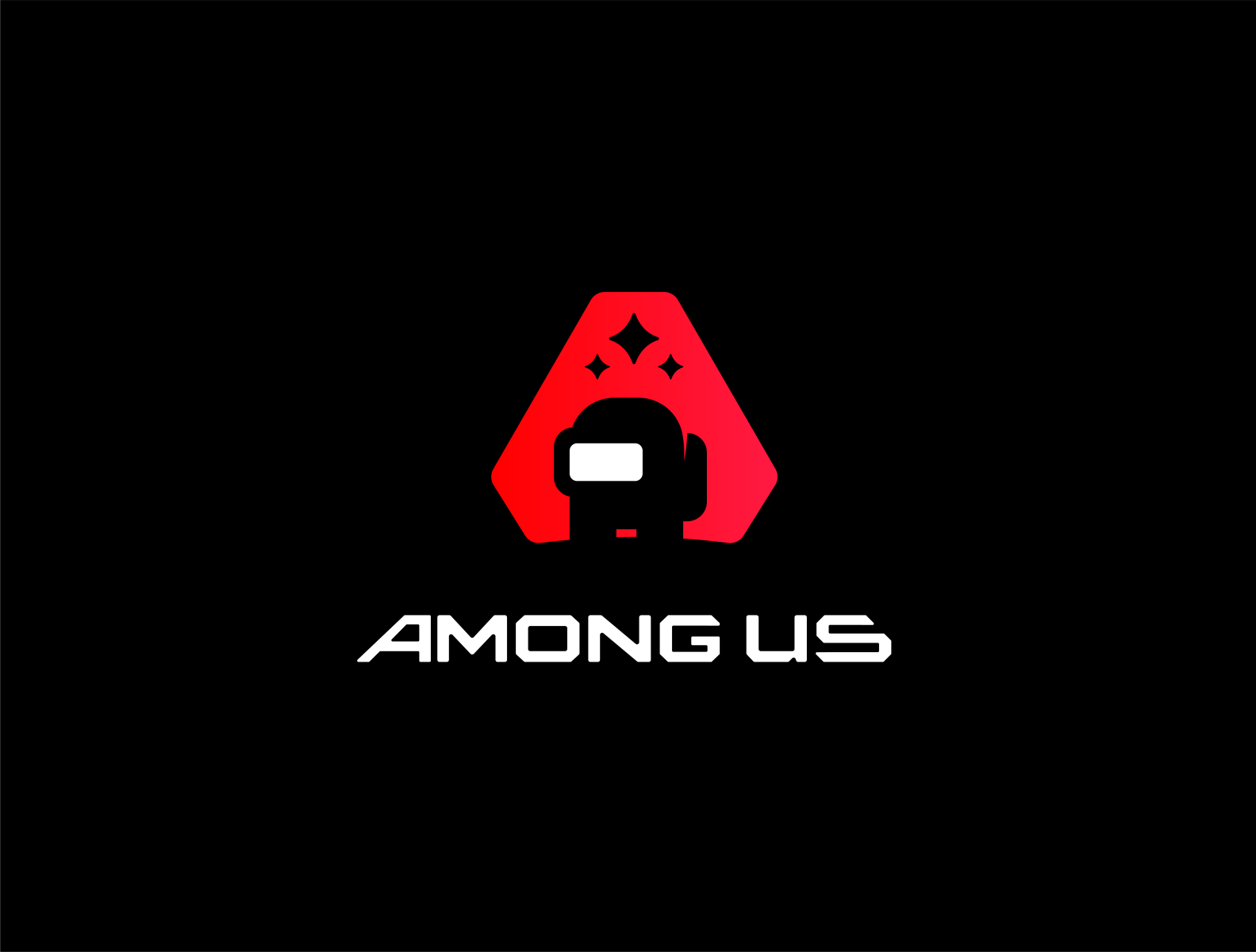 among us black logo