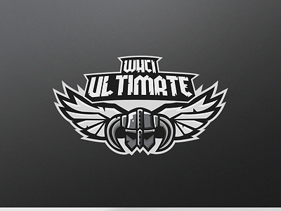 Ultimate Frisbee Mascot Logo esports illustrator logo mascotlogo ultimate viking whci wings