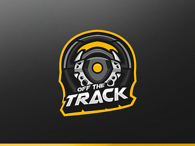 Off the Track Mascot Logo car esports logo mascot mascotlogo steeringwheel track