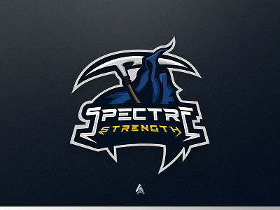 "Spectre Strength" Mascot logo esports grim grimreaper grimreapermascotlogo mascotlogo