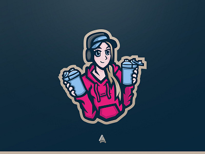 "SoaR Butters" Potrait Mascot Logo butters esports esportsmascotlogo gamer gfuel mascotlogo potrait soar