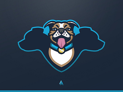 Dog Mascot Logo bull terrier dog dog mascot logo esports esports mascot log mascot logo