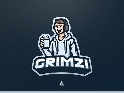 Grimzi Potrait Mascot Logo esports logo potrait potrait logo potrait mascot logo