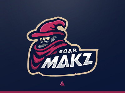 "SoaR Makz" Wizard Mascot Logo esport logo esports logo mascot logo soar soarrc