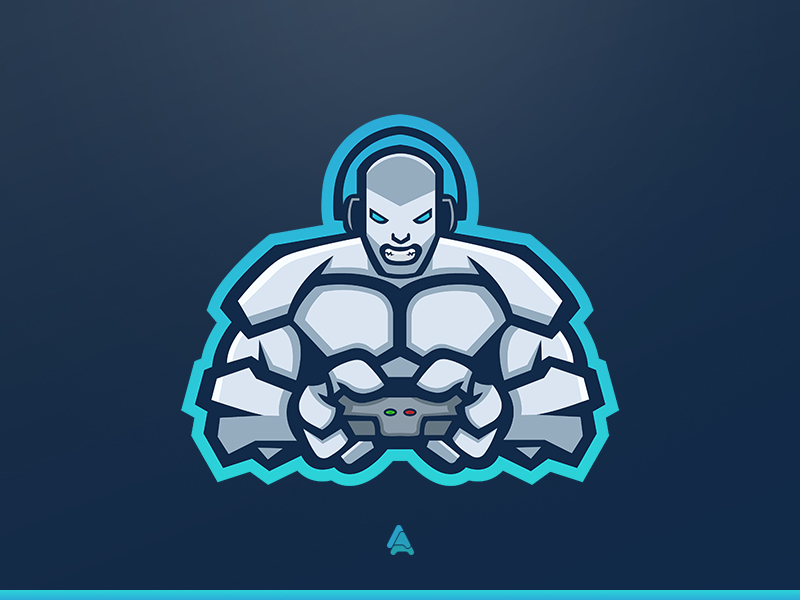 Gaming man logo. Prokast Gaming logo. Ice Brawl Gamer logo. Mascot logo man sideways.