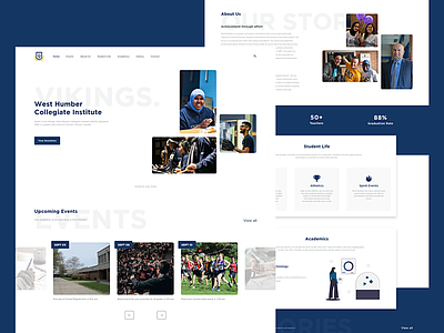 West Humber C.I Website UI