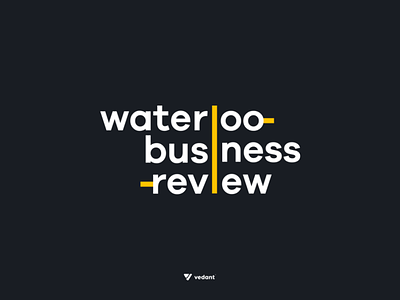 Waterloo Business Review business business review design illustrator logo logos logosai university university of waterloo uw vector waterloo waterloo business review wbr wbr design wbr logo