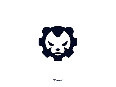 Bear + Gear bear bear gear logo bear gear logo bear logo branding branding design design gear gear logo illustrator logo logo design logos vector